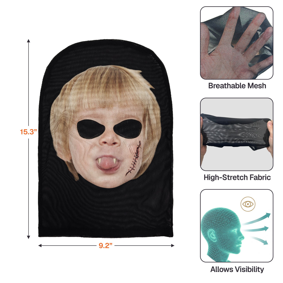 Funny Costume Headwear Upload Photo - Personalized Balaclava Mask