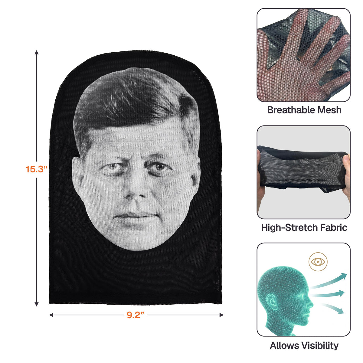 Funny Costume Headwear Upload Photo Vintage Patriotic - Personalized Balaclava Mask