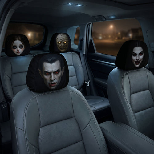 Halloween Horror Passenger - Personalized Car Headrest Covers