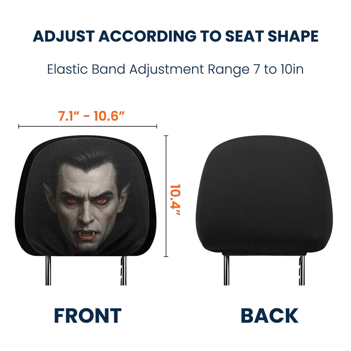 Halloween Horror Passenger - Personalized Car Headrest Covers